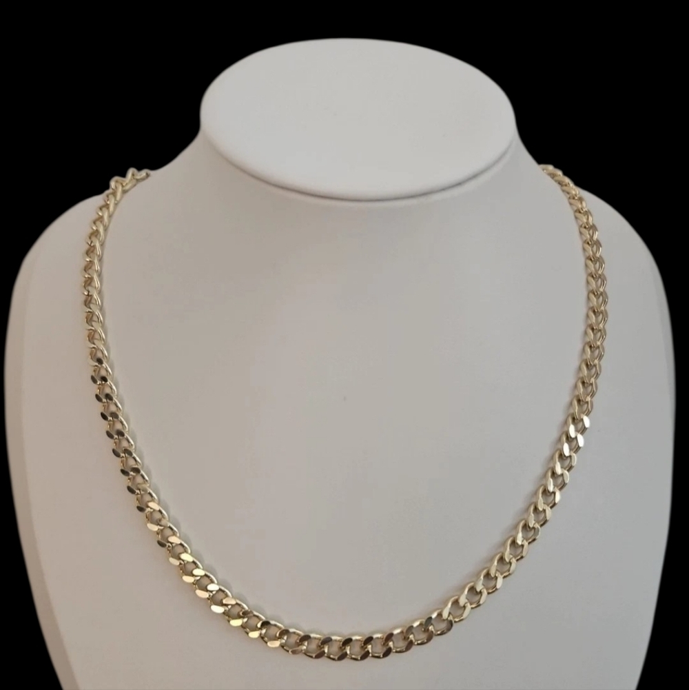 Unisex 18K Gold Italian Miami Cuban Gold-Filled Layered 5.5mm 22 Inch